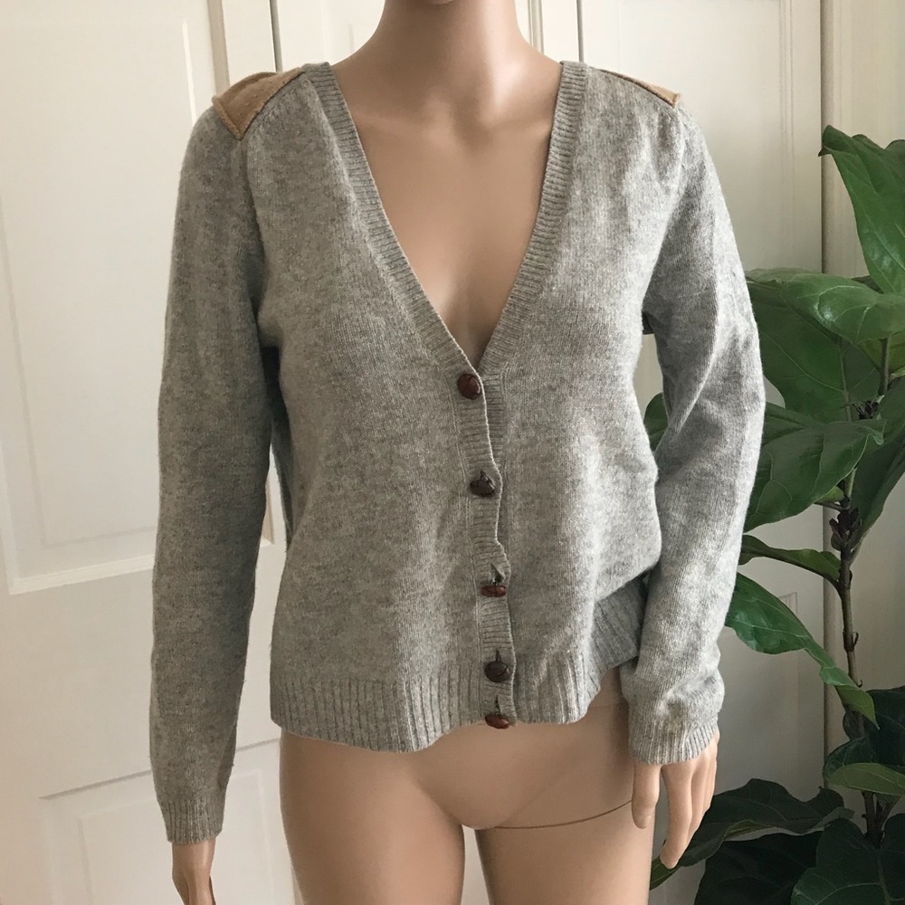 Ports 1961 Gray Button Down Sweater